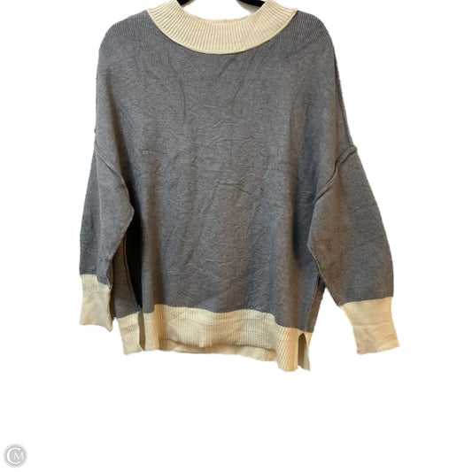 Sweater By Zesica In Cream & Grey, Size: M