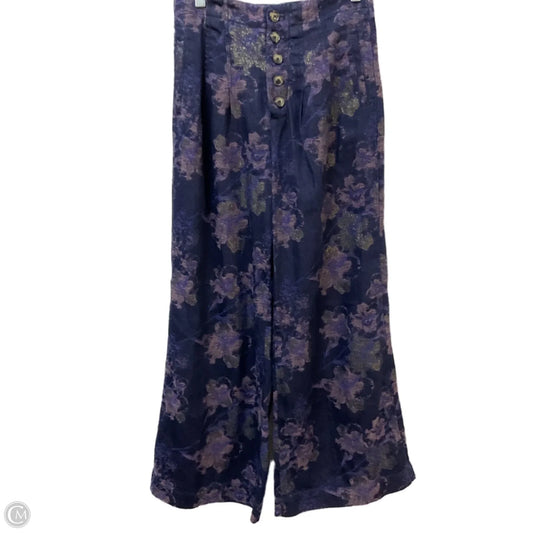 Pants Wide Leg By Pilcro In Blue & Gold, Size: 4