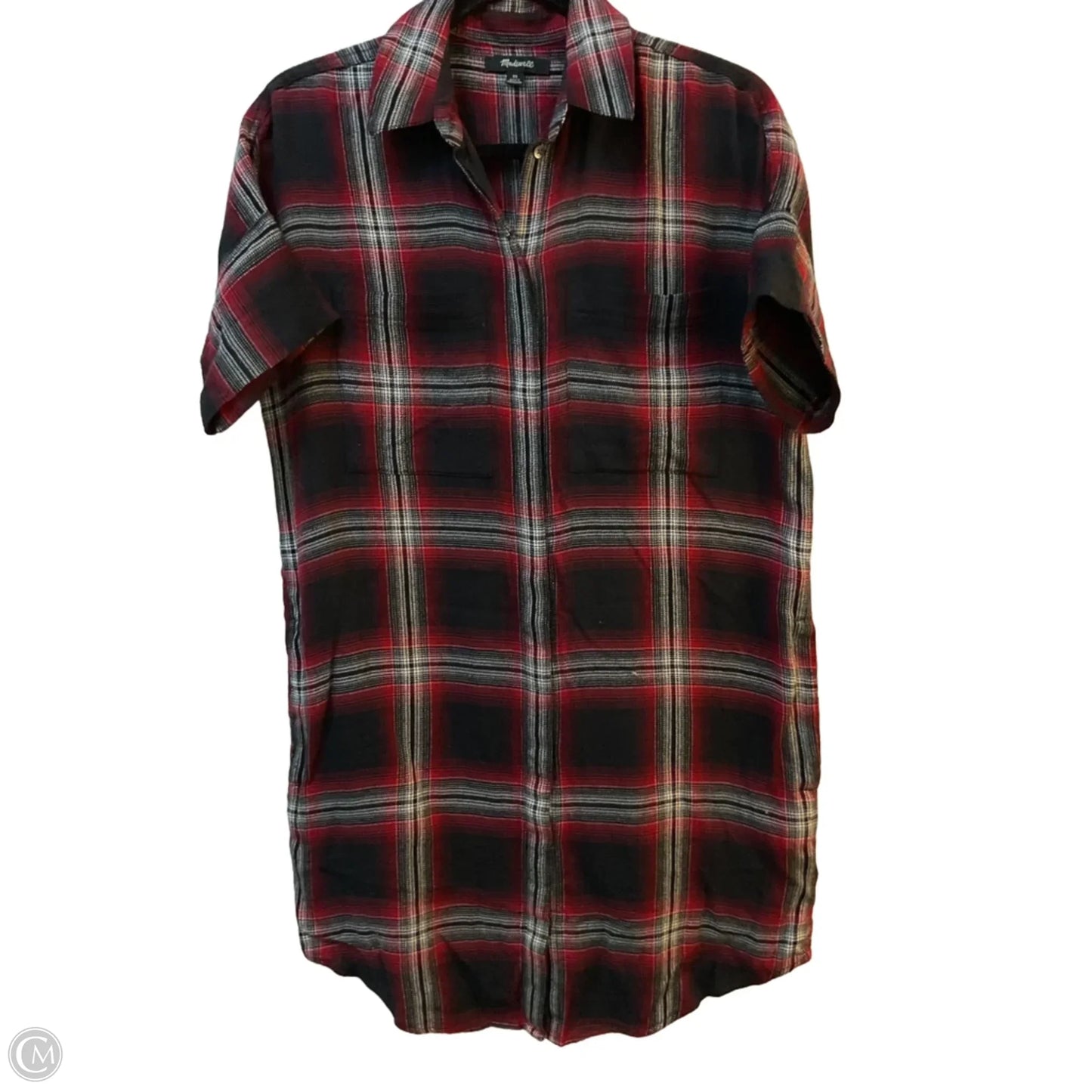 Tunic Short Sleeve By Madewell In Black & Red, Size: Xs