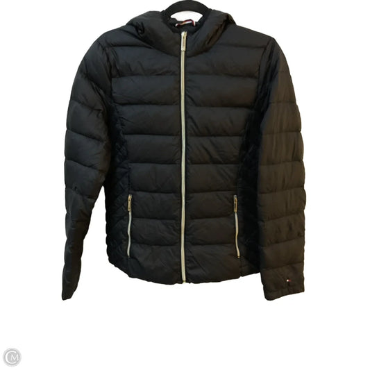 Jacket Puffer & Quilted By Tommy Hilfiger In Black, Size: M