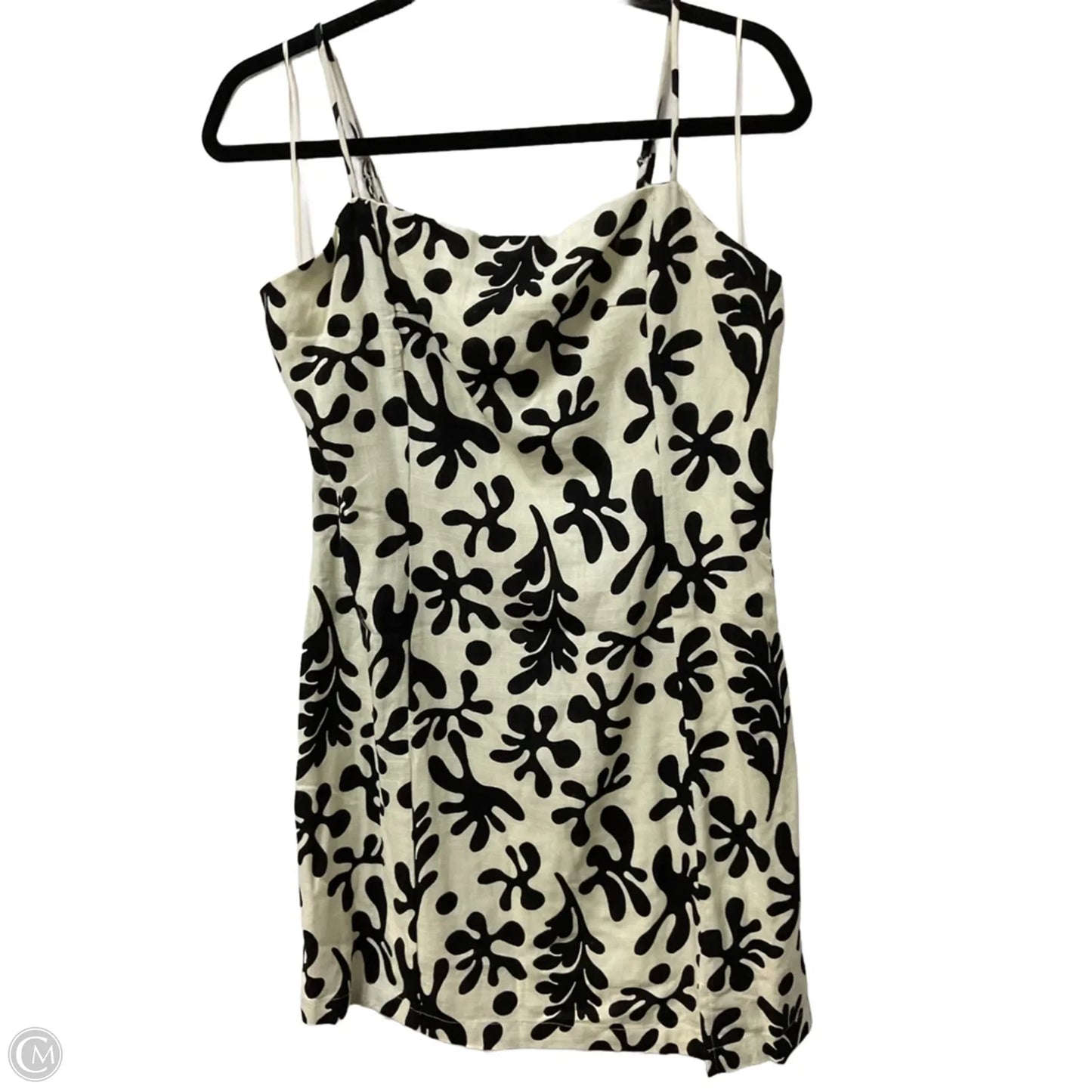 Dress Casual Short By Clothes Mentor In Black & Cream, Size: M