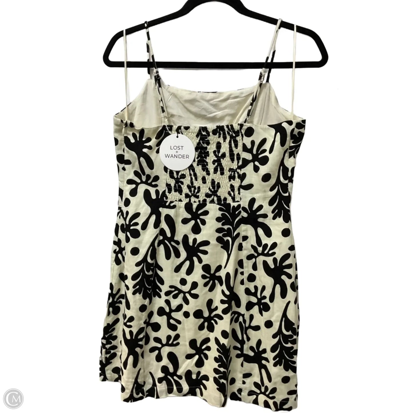 Dress Casual Short By Clothes Mentor In Black & Cream, Size: M
