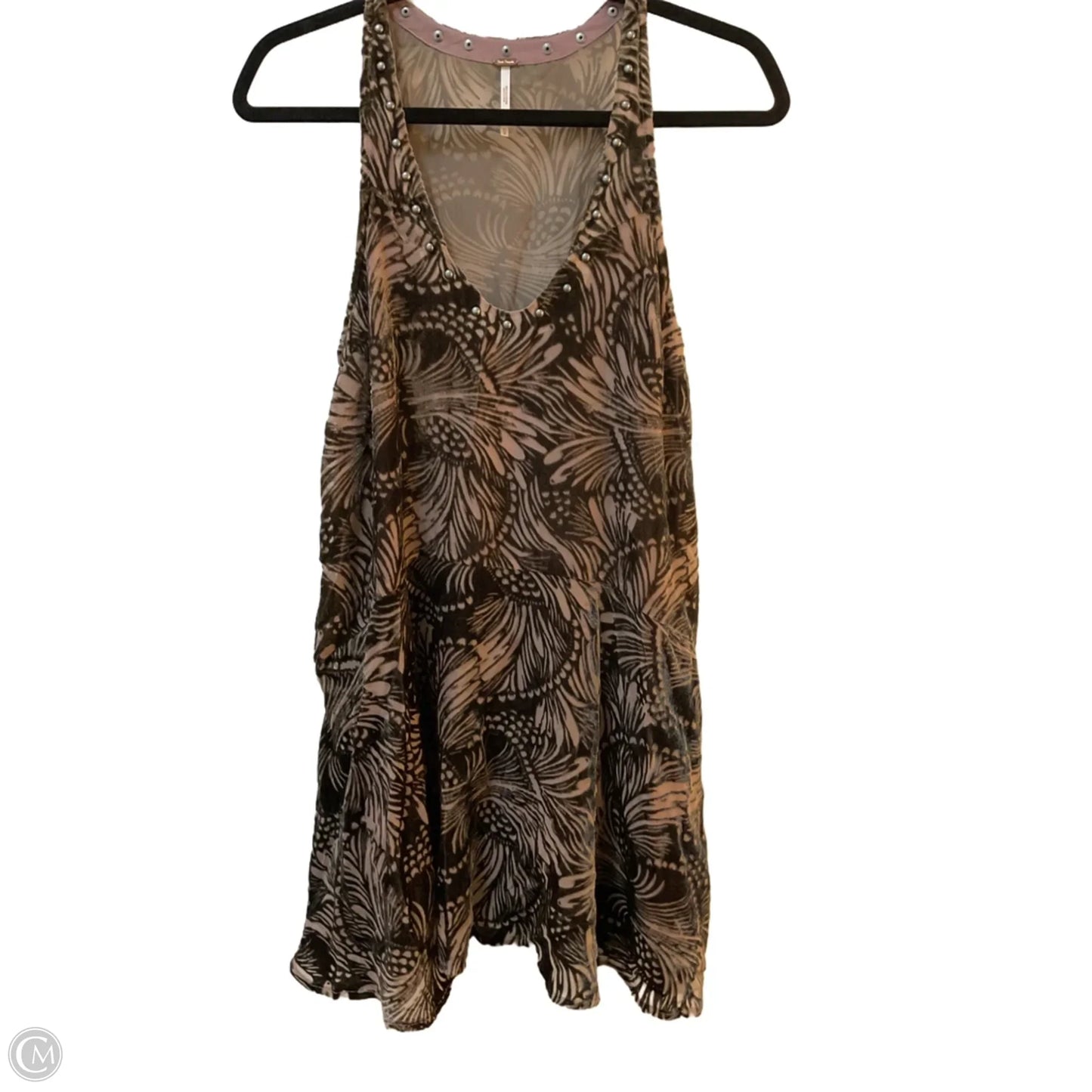 Top Sleeveless By Free People In Brown & Tan, Size: Xs