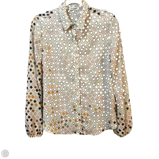 Blouse Long Sleeve By Bucketlist In Cream, Size: S