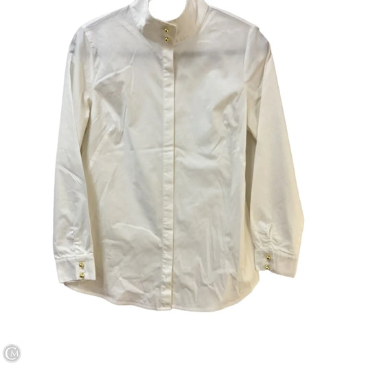 Blouse Long Sleeve By Soft Surroundings In Ivory, Size: S