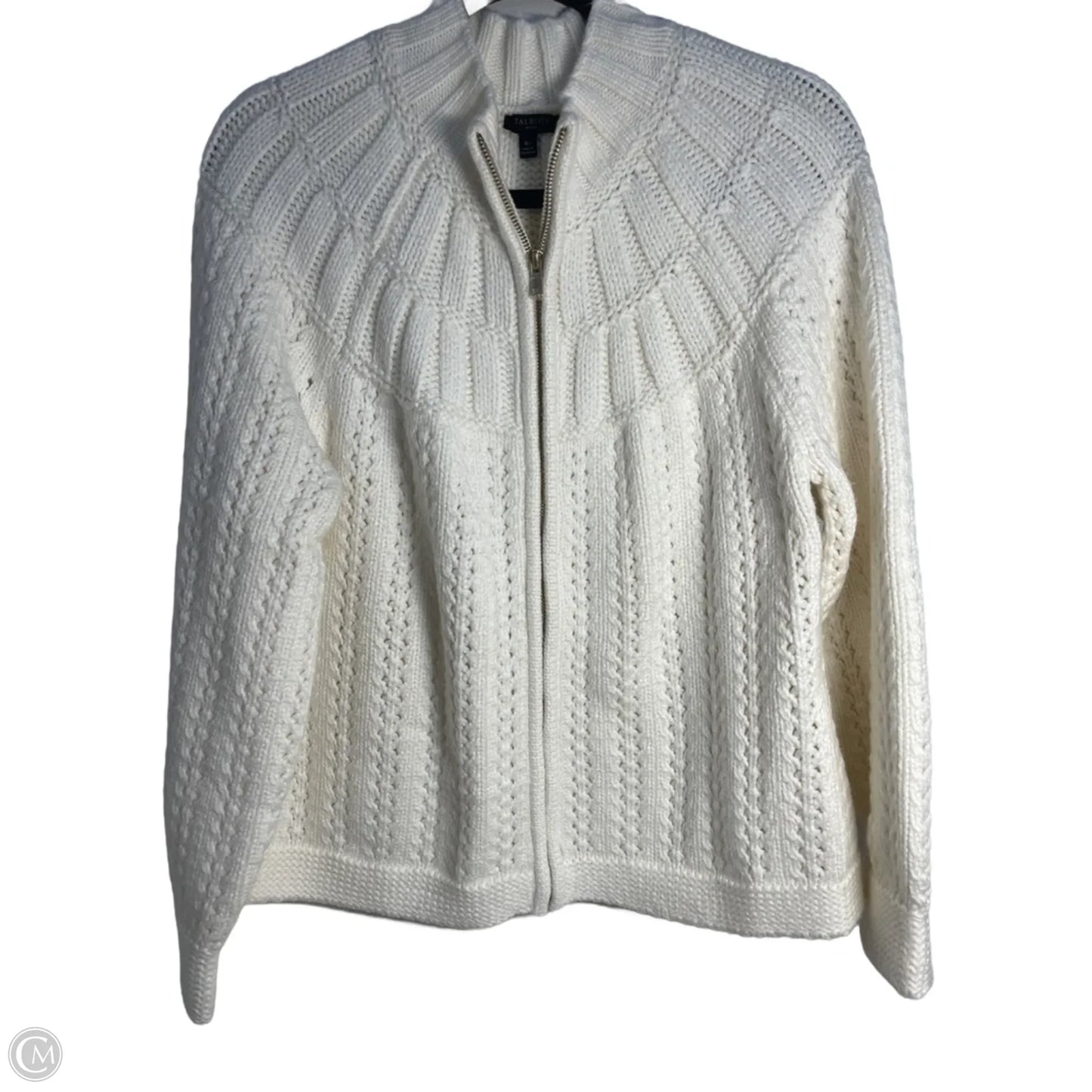 Sweater Cardigan By Talbots In Cream, Size: Xlp