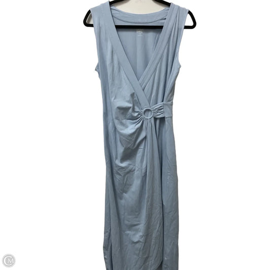 Dress Casual Midi By Lands End In Blue, Size: S