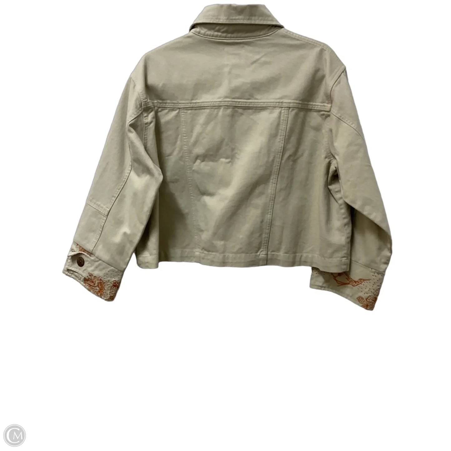 Jacket Denim By Cmc In Beige, Size: S