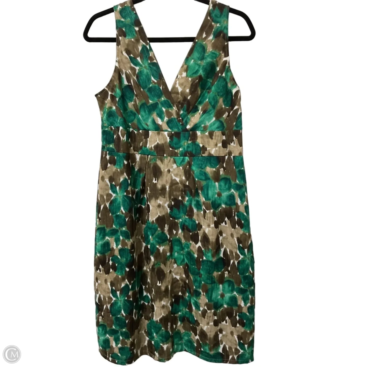 Dress Casual Midi By Axcess In Brown & Tan, Size: L