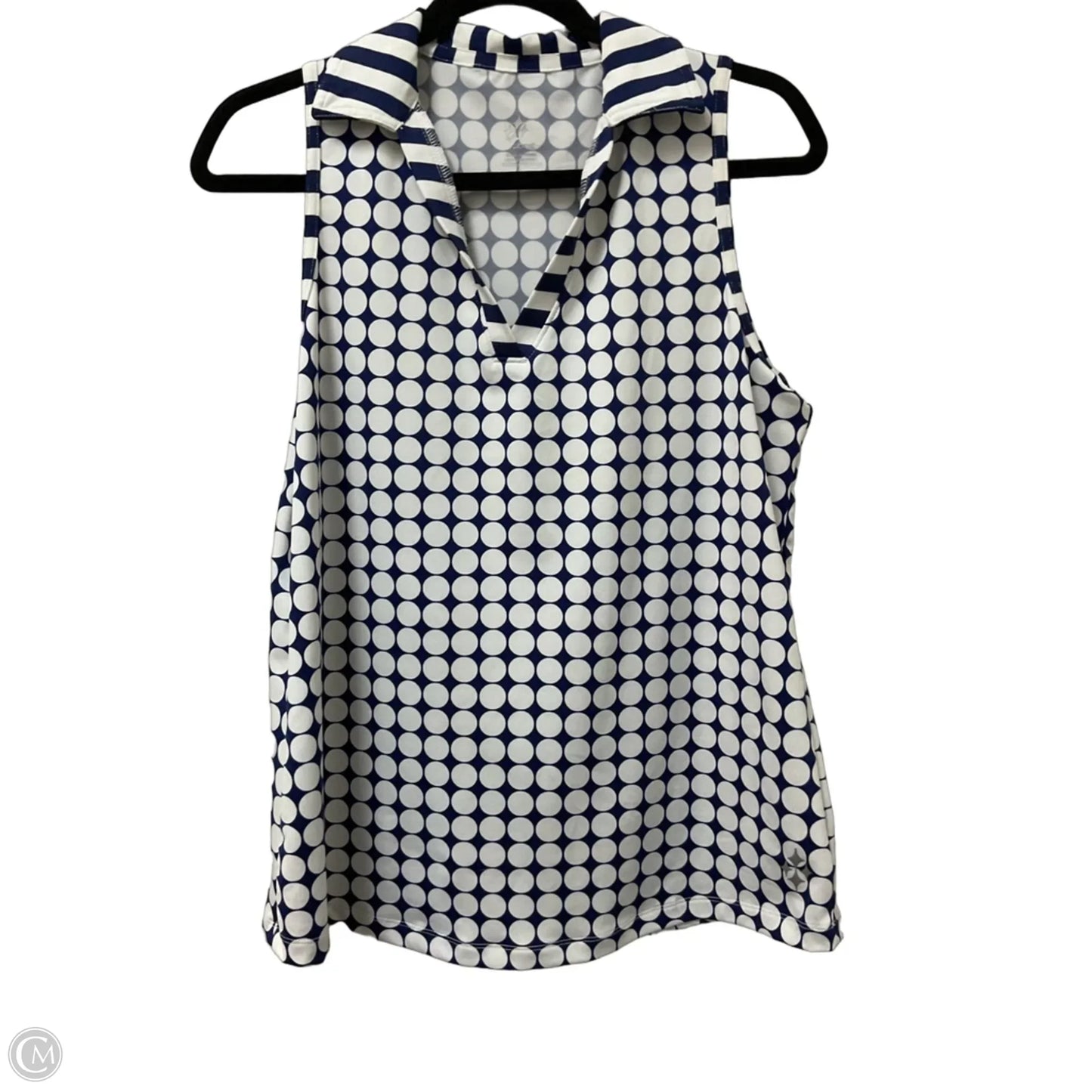 Athletic Tank Top By Jofit In Blue & White, Size: L