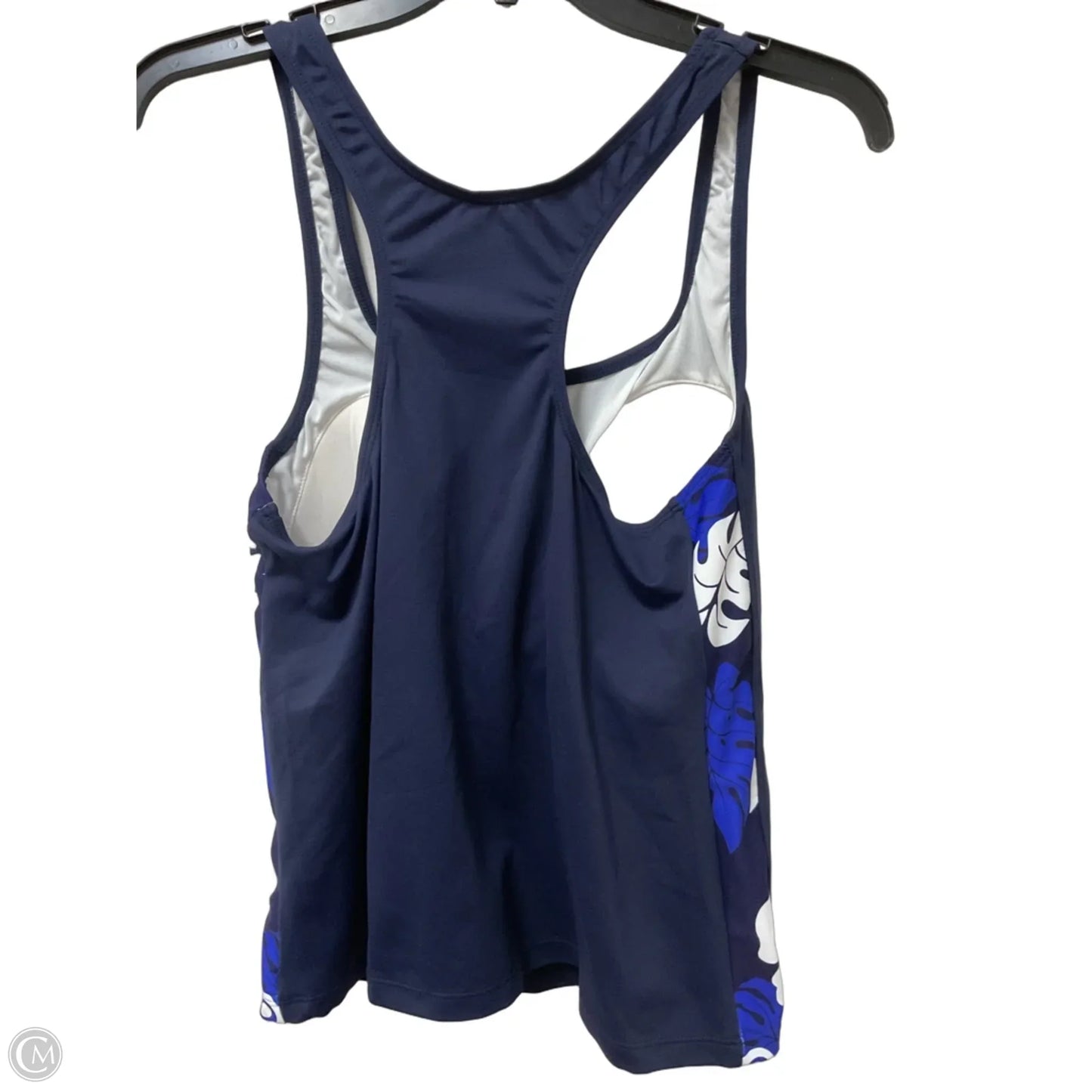 Swimsuit Top By Clothes Mentor In Navy, Size: Xl
