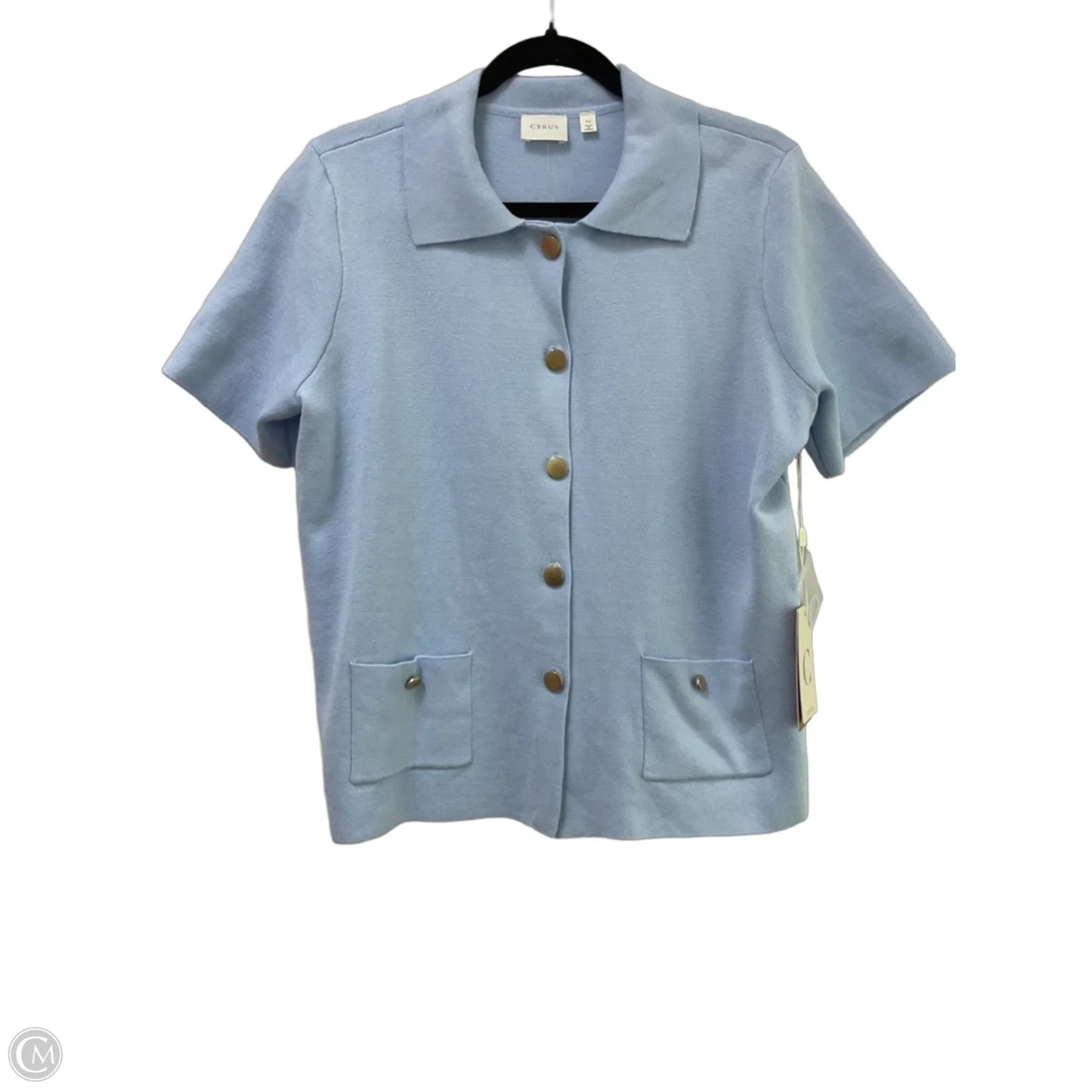 Sweater Cardigan By Cyrus In Blue, Size: M