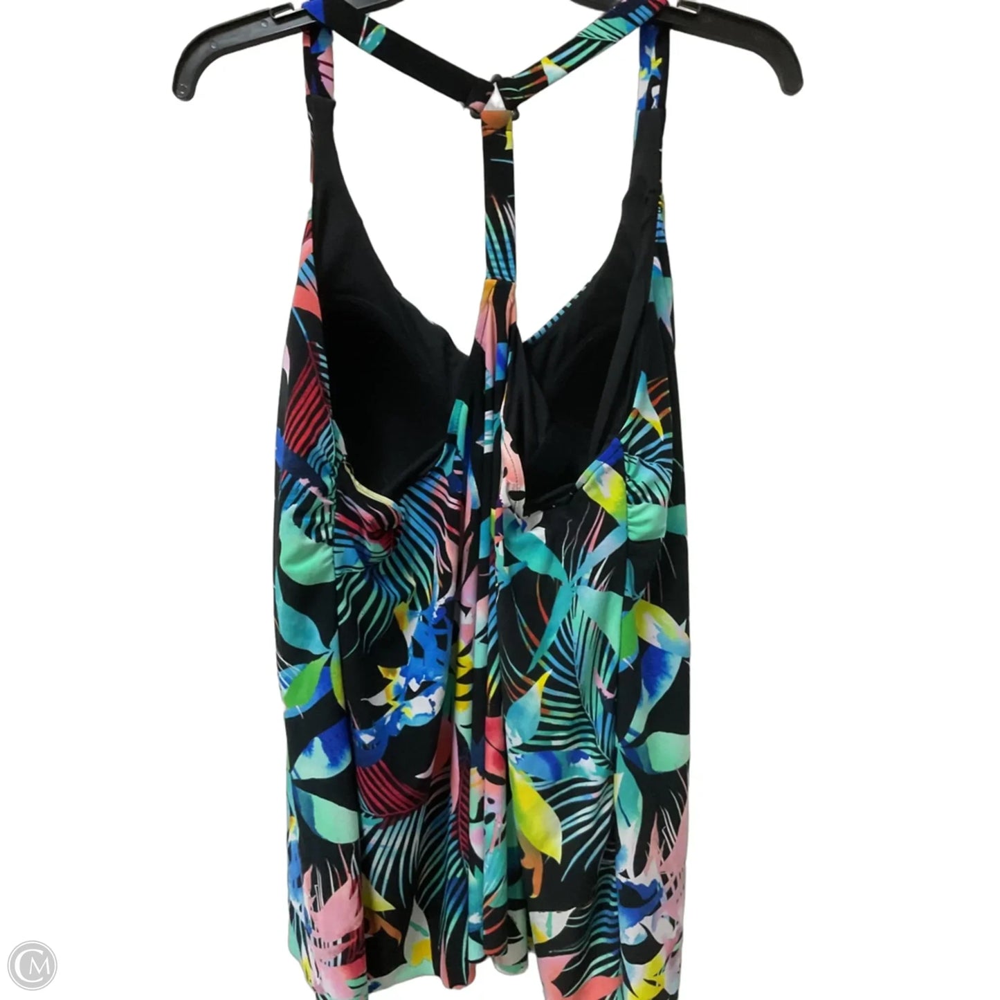Swimsuit Top By Clothes Mentor In Tropical Print, Size: 2x