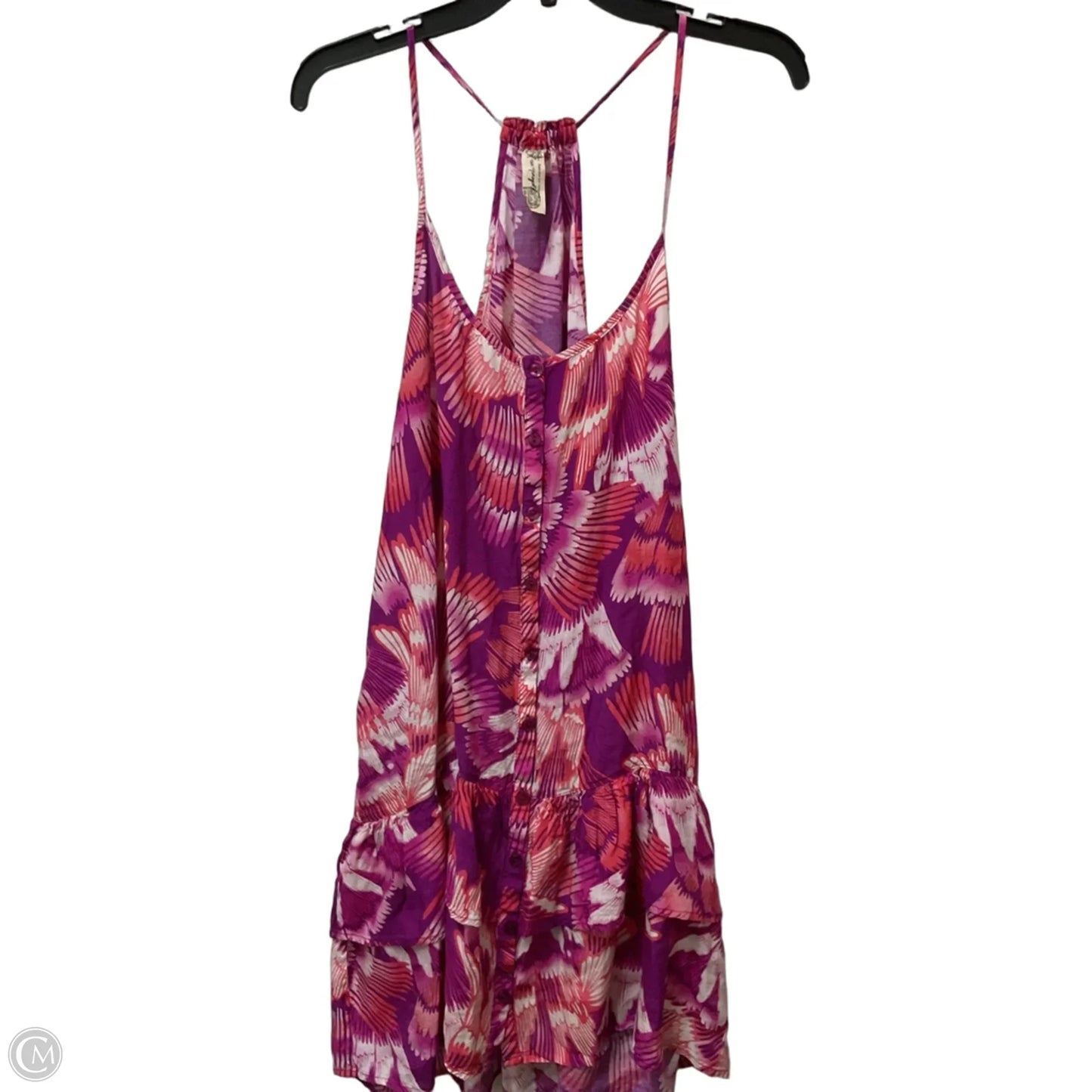 Dress Casual Midi By Free People In Purple & White, Size: M