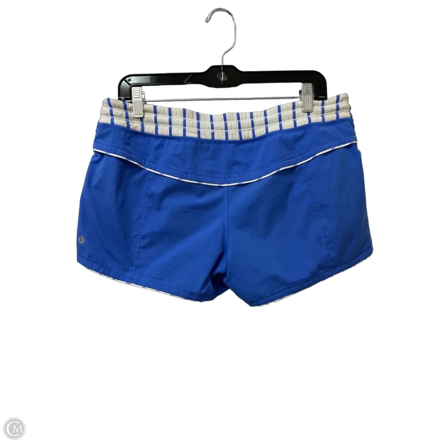 Athletic Shorts By Lululemon In Blue & White, Size: M