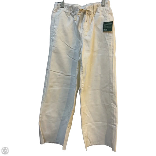 Jeans Cropped By Clothes Mentor In White Denim, Size: M