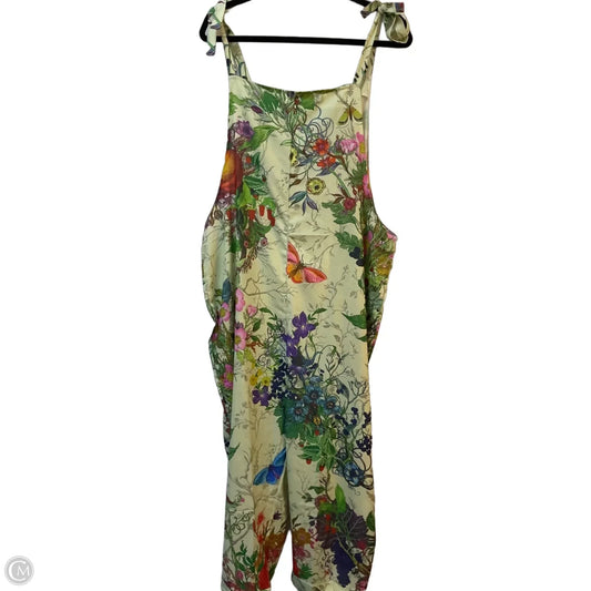 Jumpsuit By Clothes Mentor In Floral Print, Size: Xxl