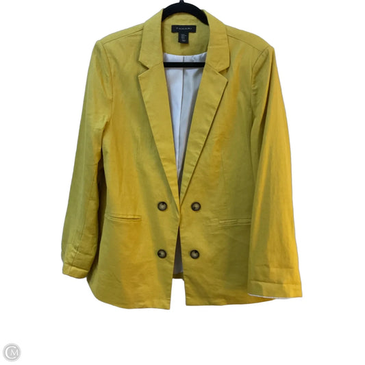 Blazer By Tahari In Yellow, Size: Xl