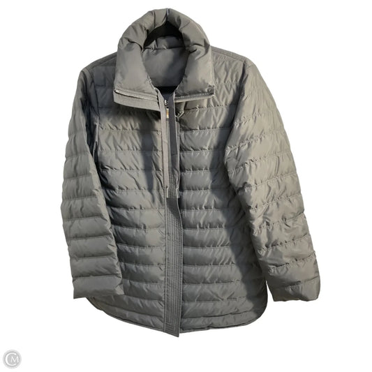 Coat Designer By Lafayette 148 In Grey, Size: Xs