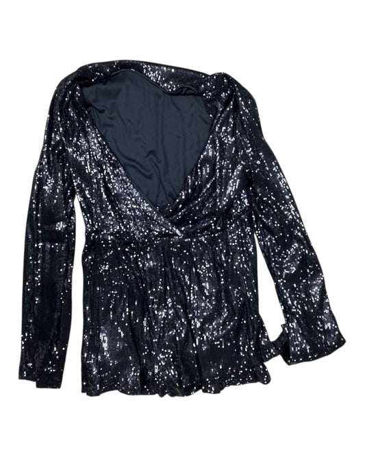 Romper By Express In Black, Size:L