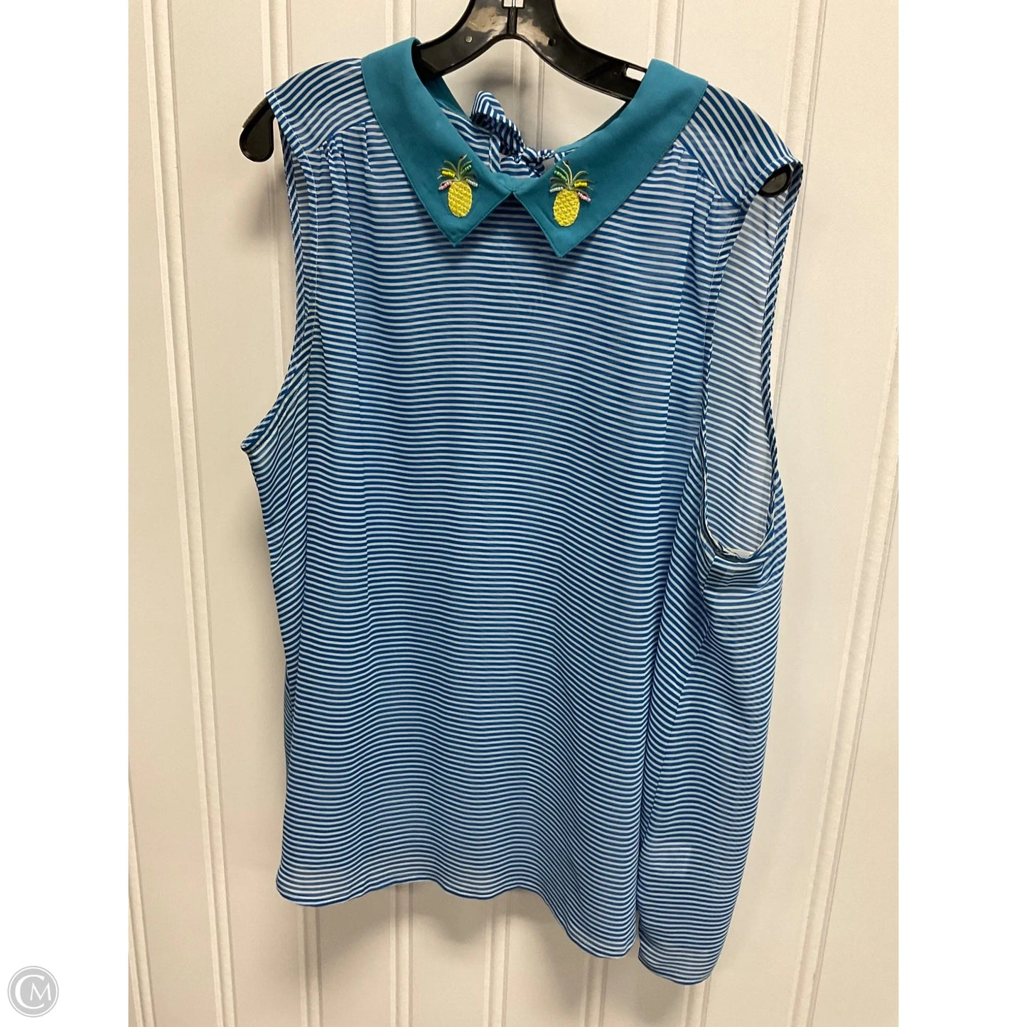 Top Sleeveless By Modcloth In Striped Pattern, Size: 2x