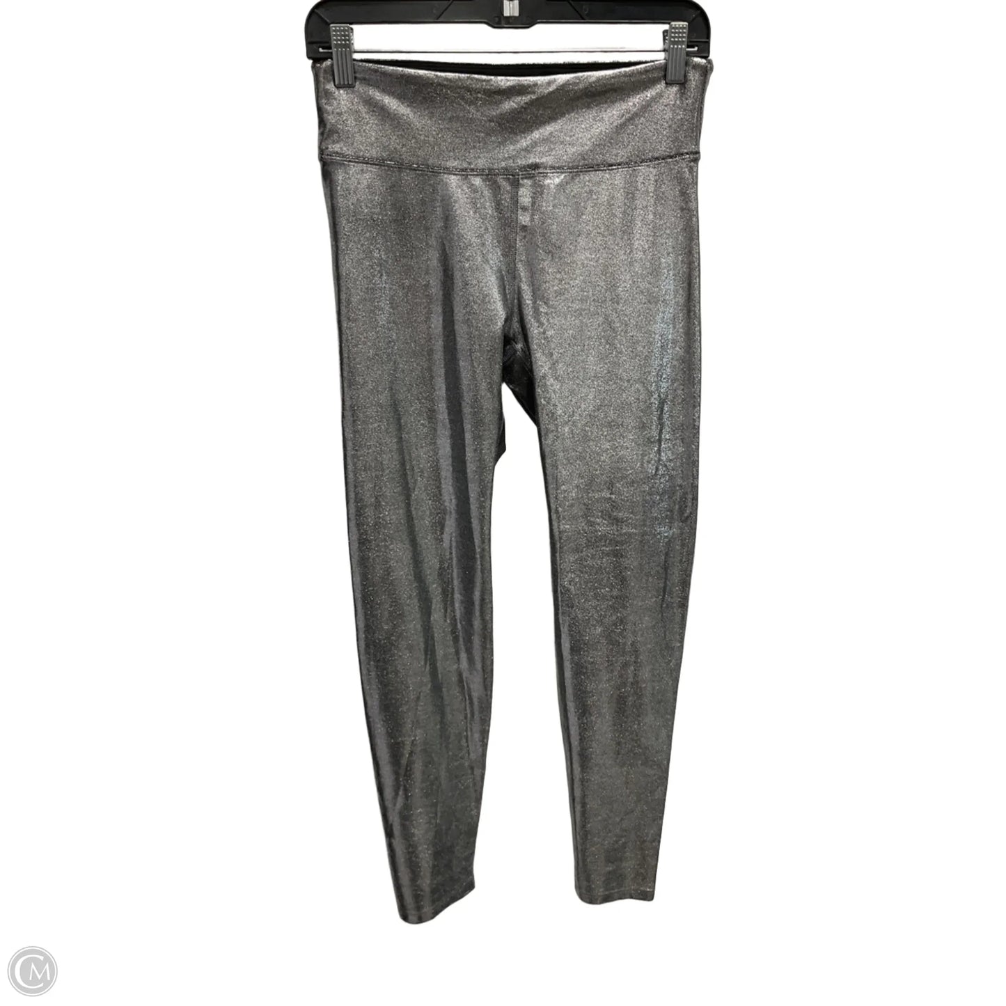 Athletic Leggings By Cmc In Silver, Size: L