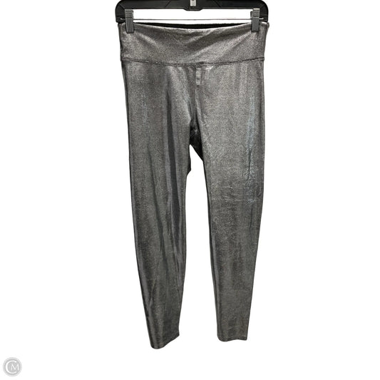Athletic Leggings By Cmc In Silver, Size: L