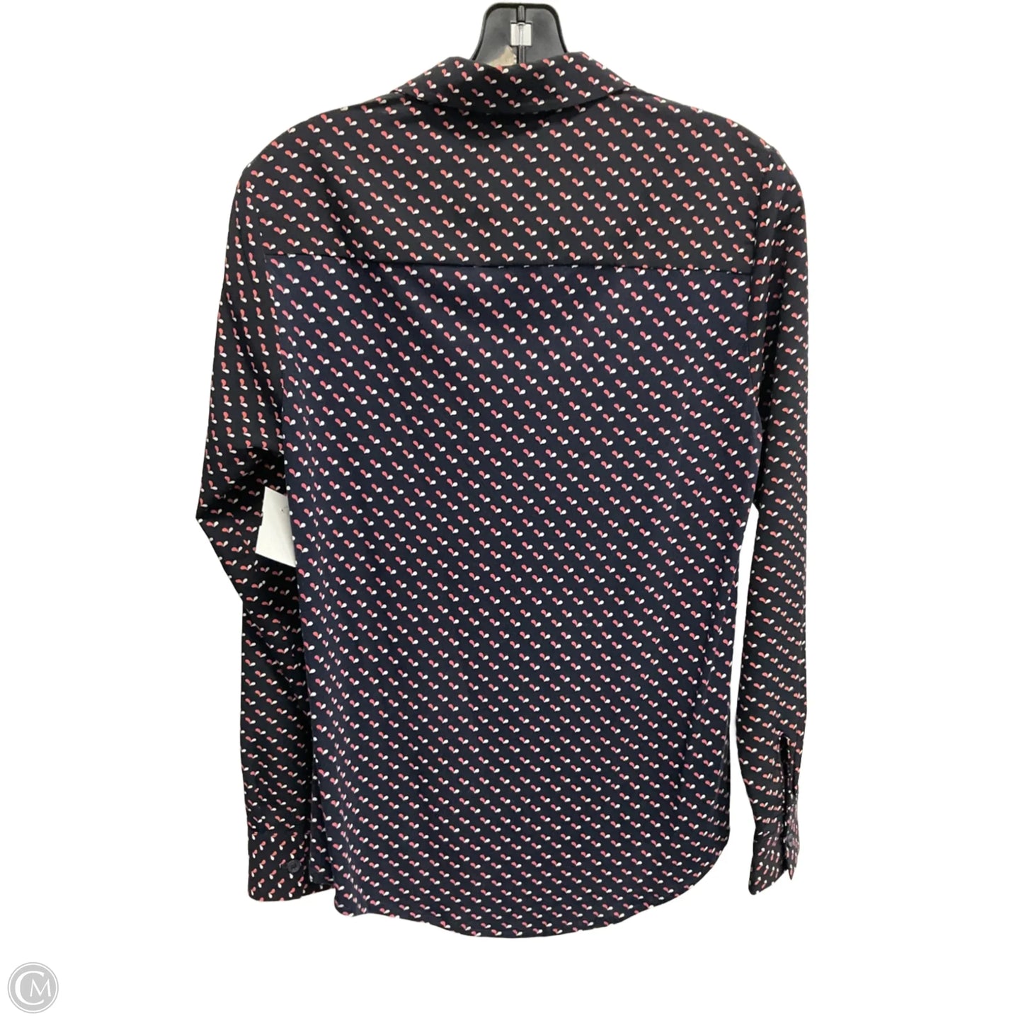 Blouse Long Sleeve By Ann Taylor In Blue, Size: Xs