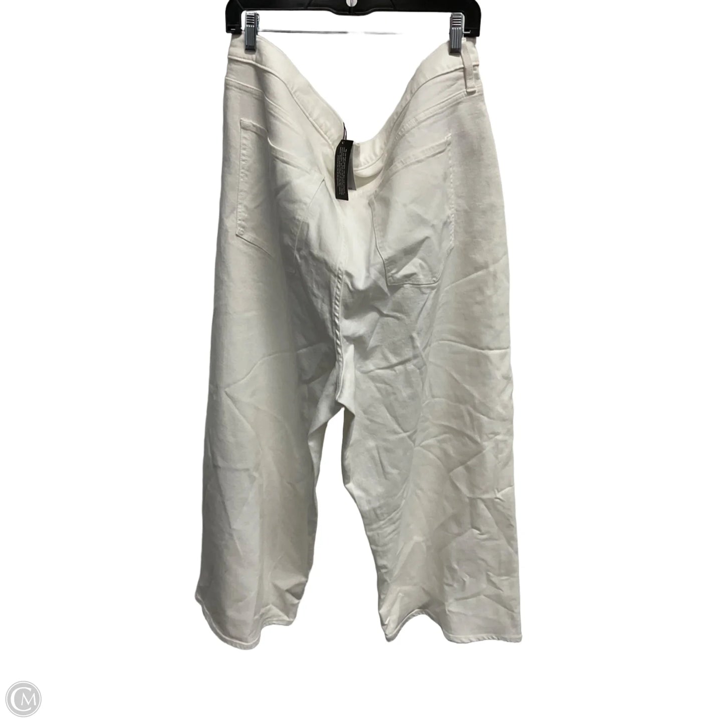 Jeans Wide Leg By Banana Republic In White, Size: 20