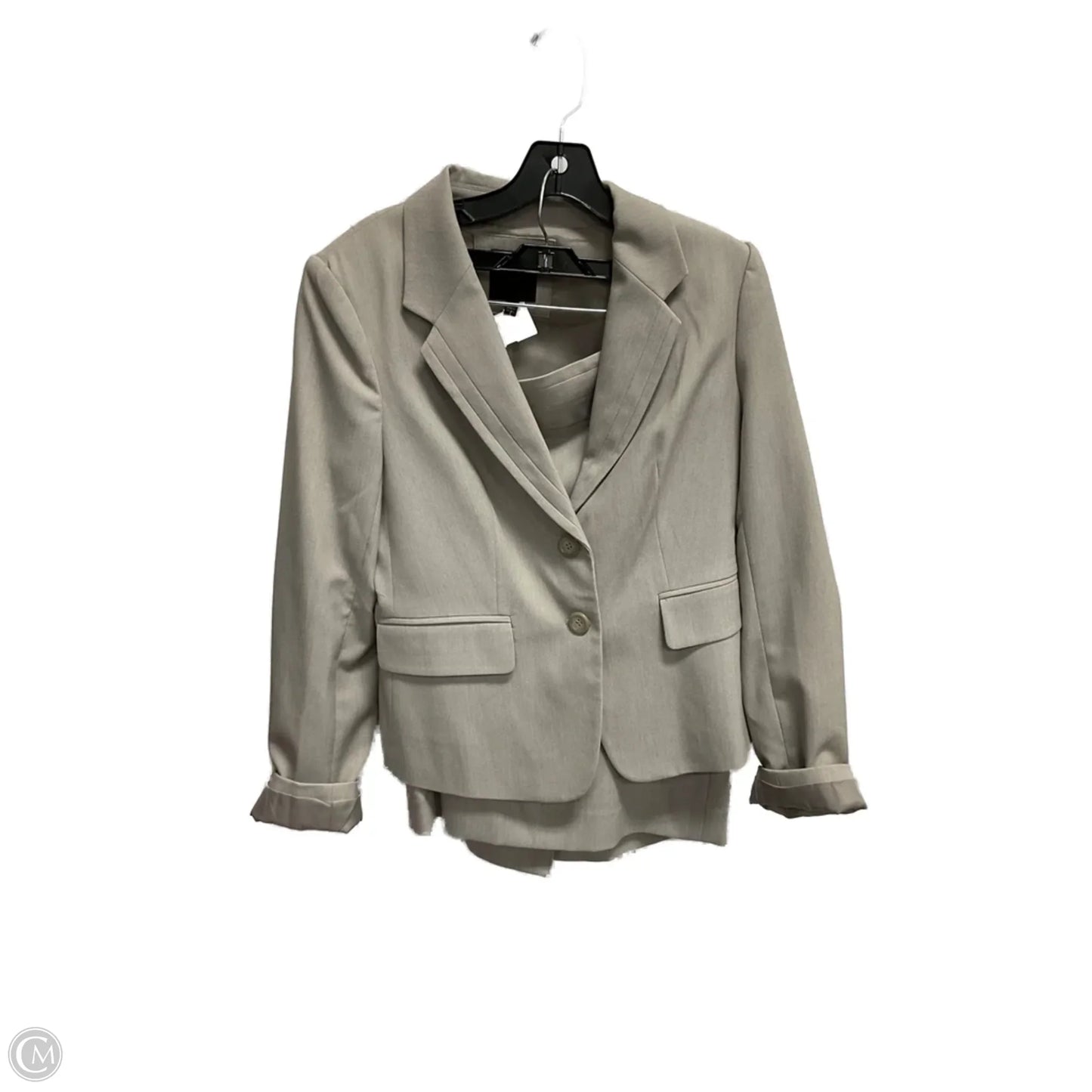 Skirt Suit 2pc By Limited In Grey, Size: M