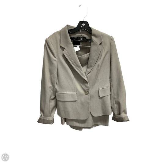 Skirt Suit 2pc By Limited In Grey, Size: M