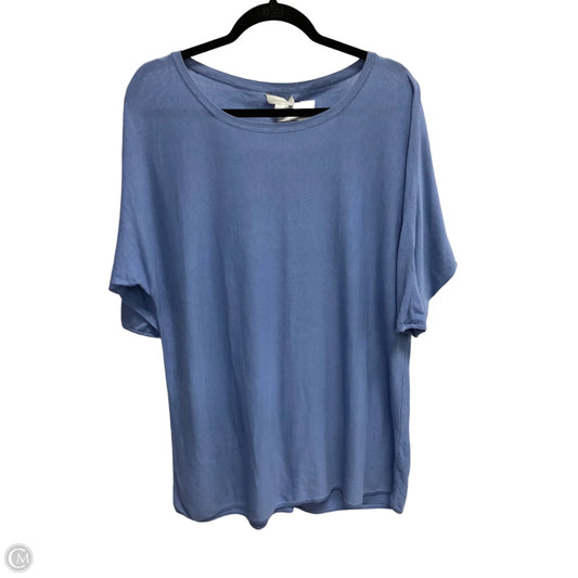 Sweater Short Sleeve By Garnet Hill In Blue, Size: M