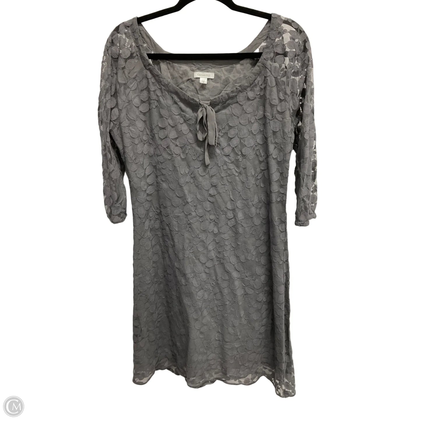 Dress Work By Garnet Hill In Grey, Size: M