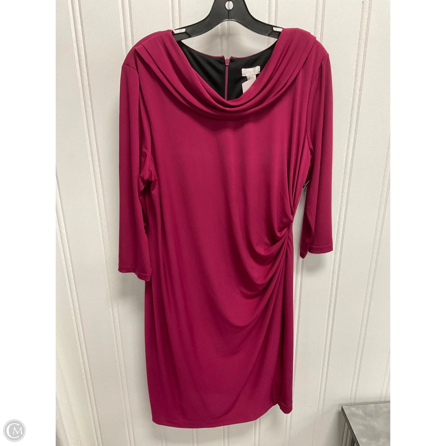 Dress Work By Chicos In Maroon, Size: L