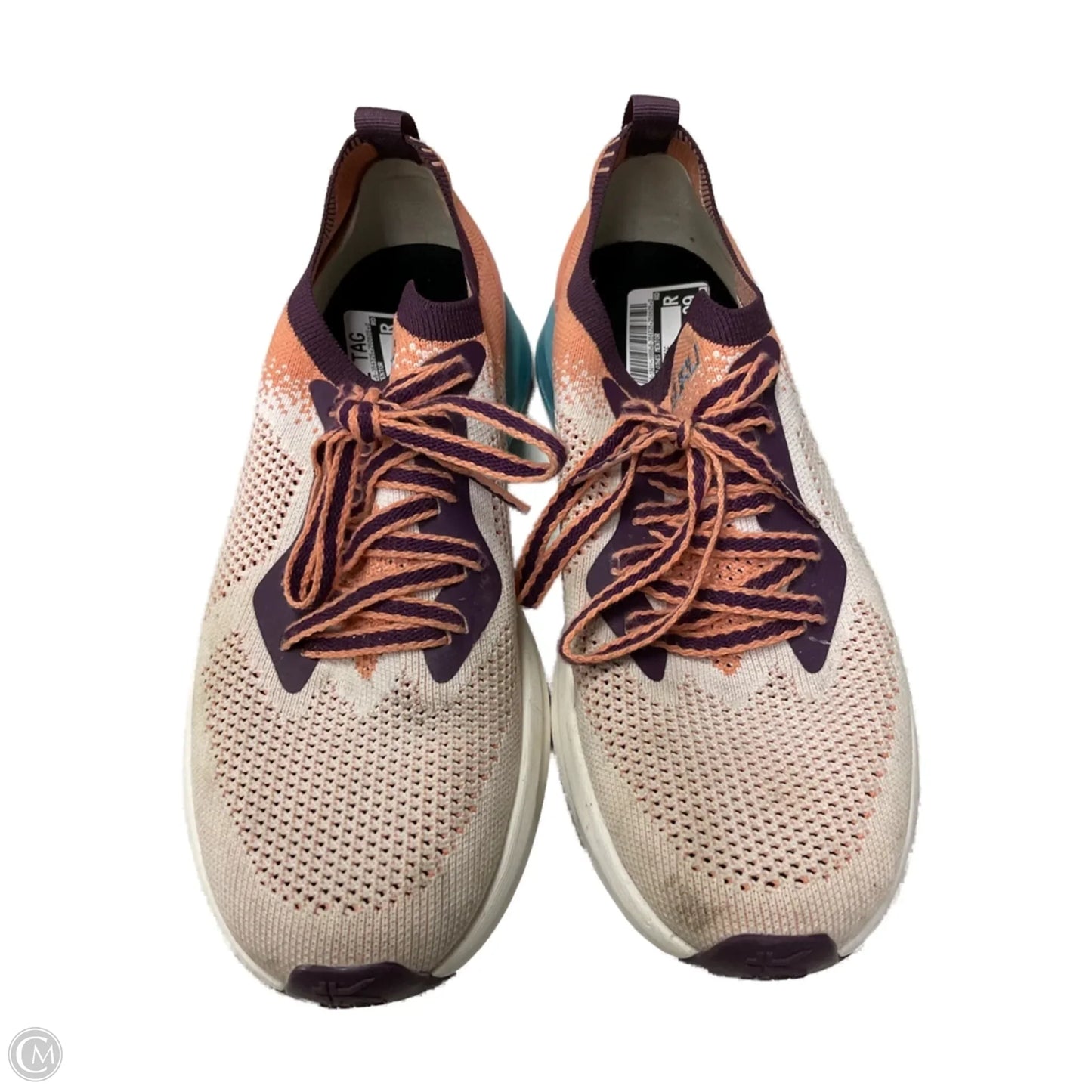 Shoes Athletic By Clothes Mentor In Cream & Pink, Size: 9