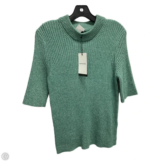 Sweater Short Sleeve By Who What Wear In Green, Size: Xxl