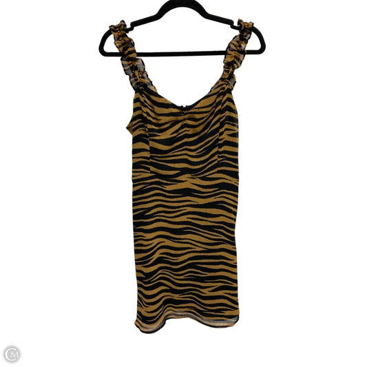 Dress Casual Short By Clothes Mentor In Animal Print, Size: L