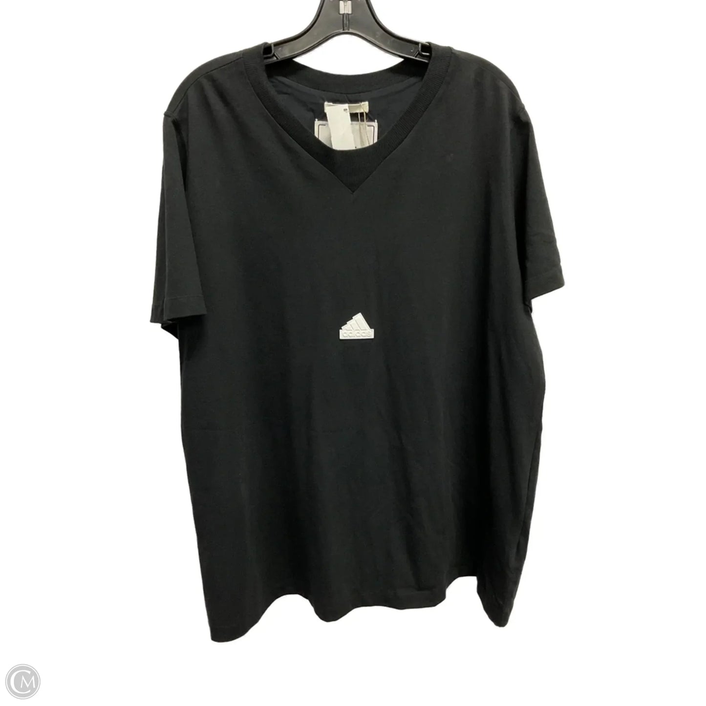 Top Short Sleeve Basic By Adidas In Black, Size: 2x