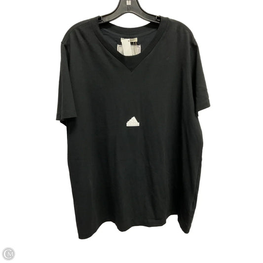 Top Short Sleeve Basic By Adidas In Black, Size: 2x