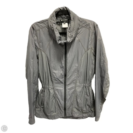 Athletic Jacket By Athleta In Grey, Size: L