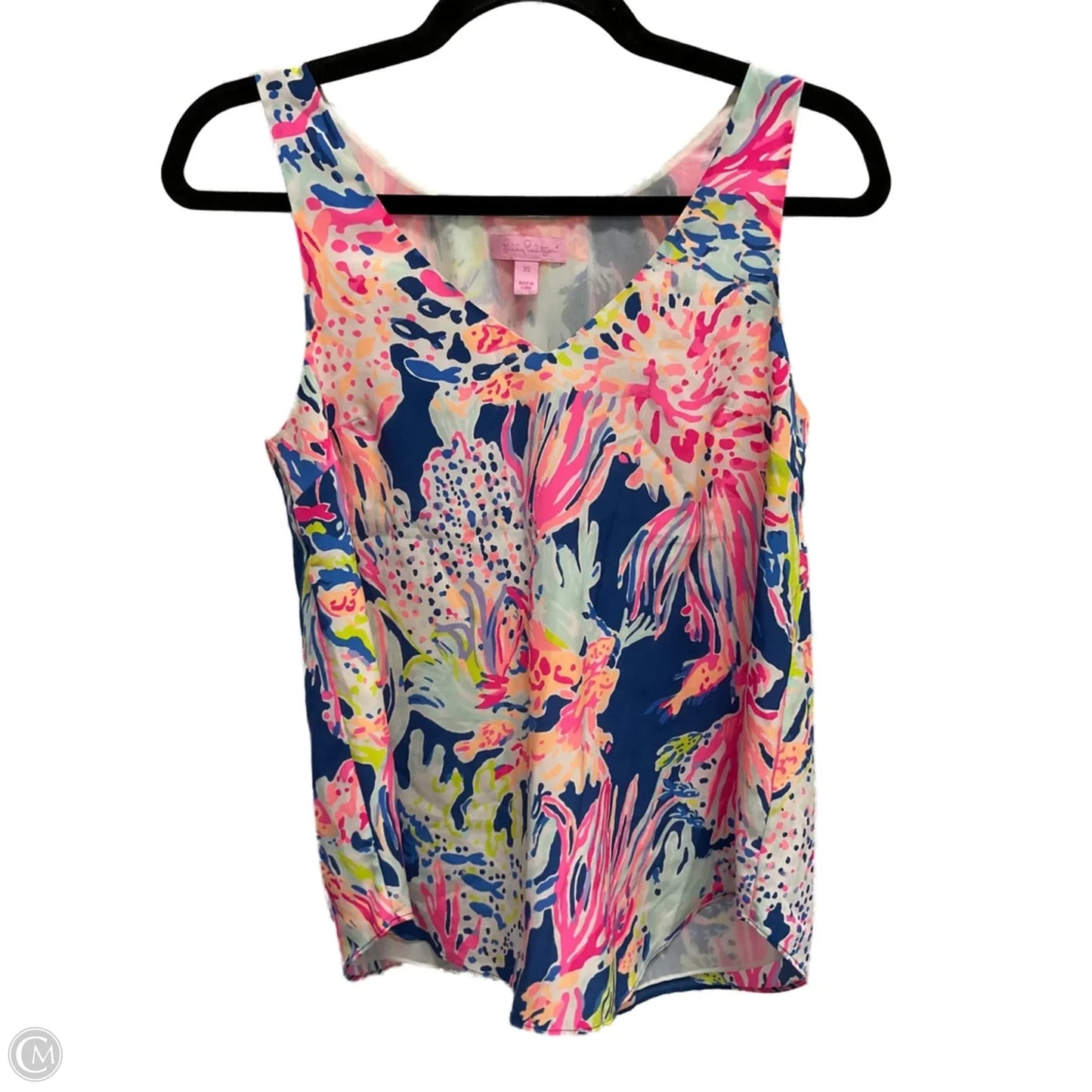 Top Short Sleeve Designer By Lilly Pulitzer In Multi-colored, Size: Xs