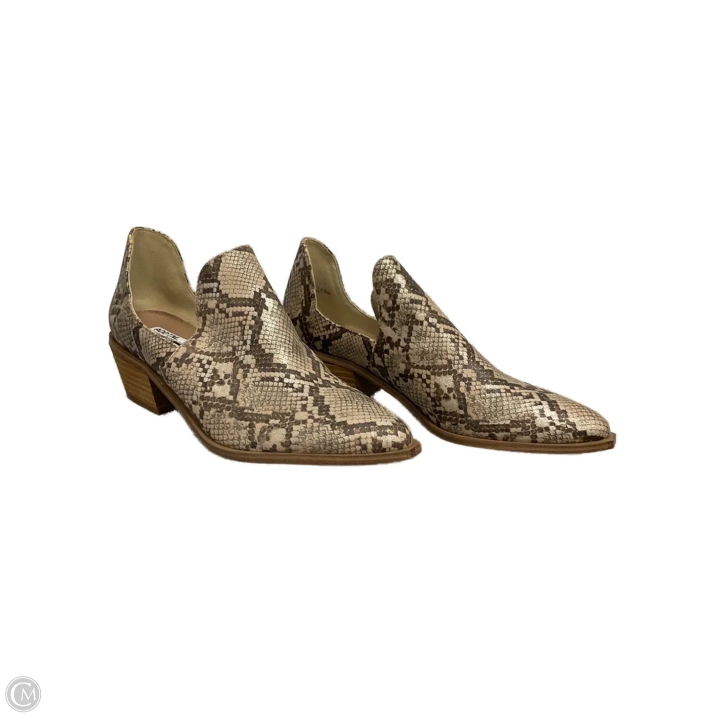 Boots Ankle Flats By Chinese Laundry In Snakeskin Print, Size: 7.5