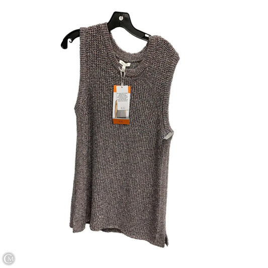 Vest Sweater By Ella Moss In Multi-colored, Size: Xxl