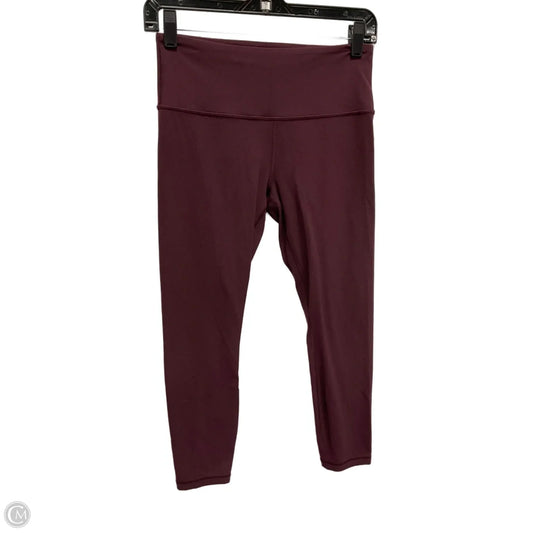 Athletic Leggings By Athleta In Maroon, Size: Sp