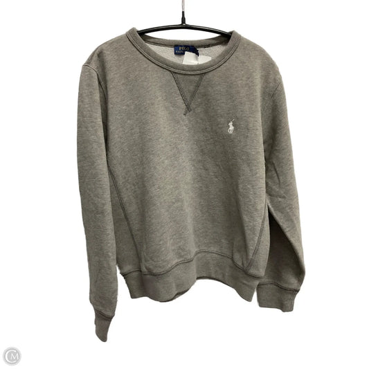 Sweatshirt Collar By Polo Ralph Lauren In Grey, Size: L