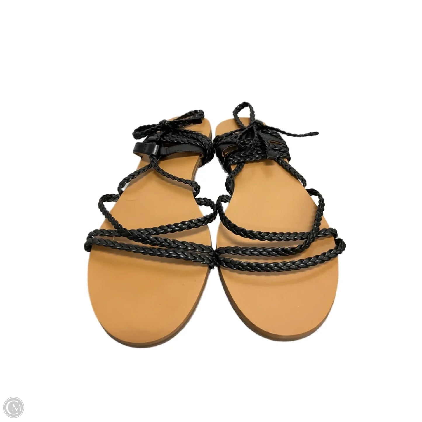 Sandals Flats By J. Crew In Black, Size: 8