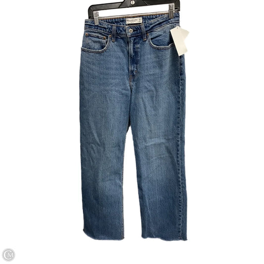 Jeans Straight By Abercrombie And Fitch In Blue Denim, Size: 6p