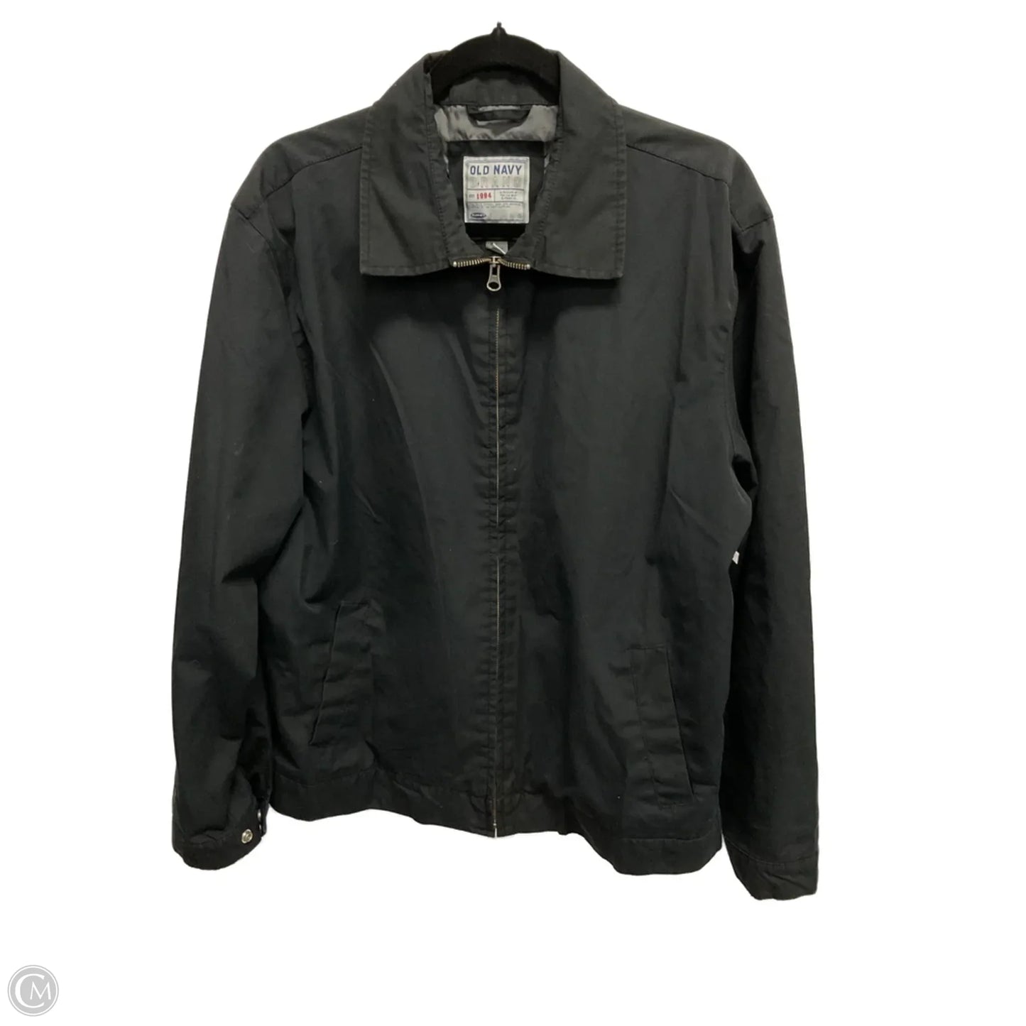 Jacket Windbreaker By Old Navy In Black, Size: L