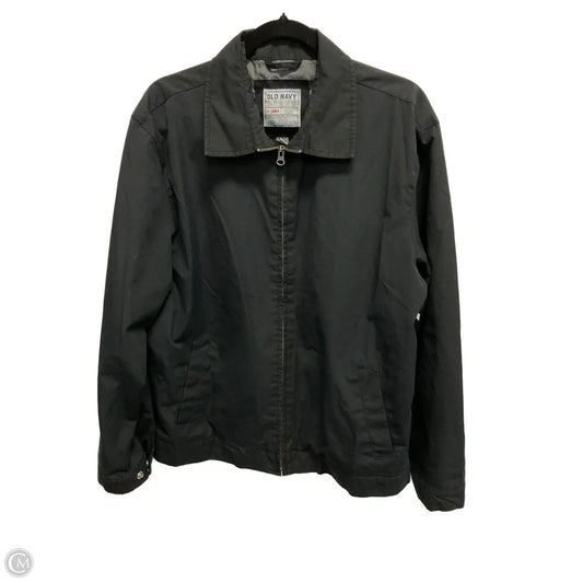 Jacket Windbreaker By Old Navy In Black, Size: L