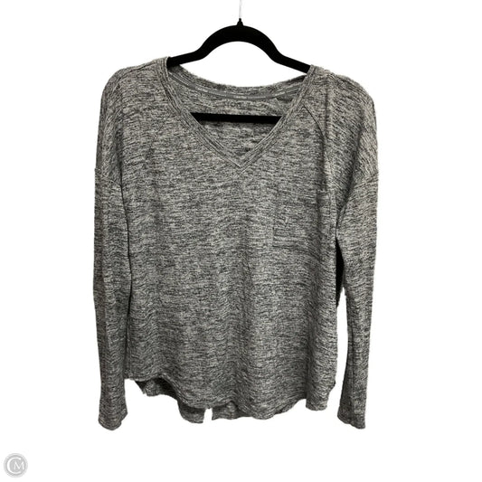 Top Long Sleeve Basic By Calvin Klein In Grey, Size: S
